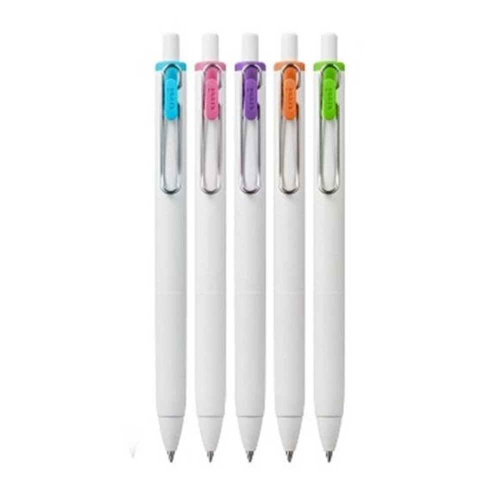 uni 5ct ONE Rectractable Gel Pens Fine Point 0.7mm Assorted Vivid Ink